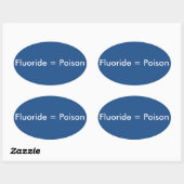 Fluoride=Poison Ovale Sticker (Vel)