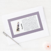 Fluoriet Crystal Betekenis Sieraden Edelsteen Pakk Rechthoekige Sticker (Envelop)