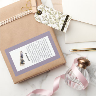 Fluoriet Crystal Betekenis Sieraden Edelsteen Pakk Rechthoekige Sticker