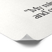 Fluoriet Gem Crystal Betekenis Kaart Poster (Hoek)