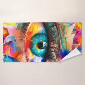 "Fluoriet" - oliefilter. Conceptuele abstracte Badhanddoek (Badhanddoek)