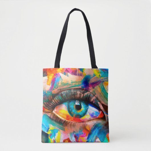 "Fluoriet" - oliefilter. Conceptuele abstracte Tote Bag (Voorkant)