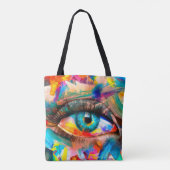 "Fluoriet" - oliefilter. Conceptuele abstracte Tote Bag (Achterkant)