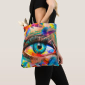 "Fluoriet" - oliefilter. Conceptuele abstracte Tote Bag (Dichtbij)