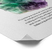 Fluorietkristal betekent poster (Hoek)