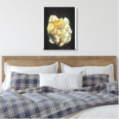 Fluorietkristallen op calciet canvas afdruk (Insitu (Slaapkamer))