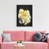 Fluorietkristallen op calciet canvas afdruk (Insitu (Woonkamer))