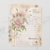 fluorische retrokaart briefkaart (Voorkant / Achterkant)