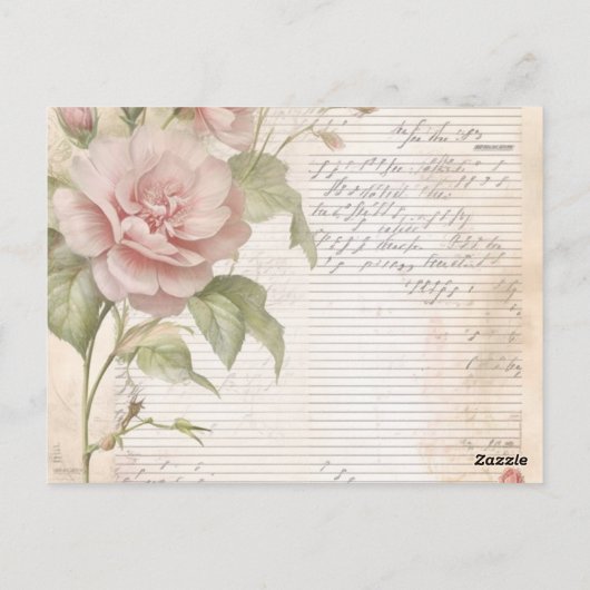 fluorische retrokaart briefkaart (Achterkant)