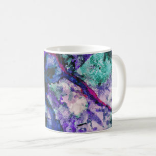 Fluorite Crystal Geode Marble Abstract Koffiemok