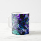 Fluorite Crystal Geode Marble Abstract Koffiemok (Voorkant links)