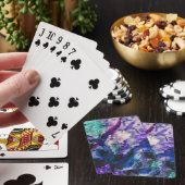 Fluorite Crystal Geode Marble Abstract Pokerkaarten (Insitu)