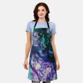 Fluorite Crystal Geode Marble Abstract Schort (Gedragen)