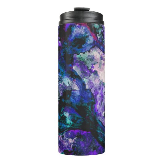 Fluorite Crystal Geode Marble Abstract Thermosbeker (Voorkant)
