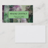 Fluorite Crystal Healing Crystals Visitekaartje (Voorkant / Achterkant)