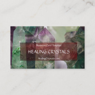 Fluorite Crystal Healing Crystals Visitekaartje