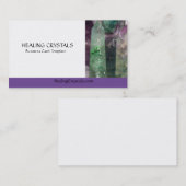Fluorite Crystal Healing Crystals Visitekaartje (Voorkant / Achterkant)