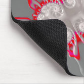 ~ FLUORO PINK RED GRAY WHITE ~ Fractal ~Original ~ Muismat (Hoek)