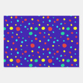 Fluoroscent Bright Stars Stripes en Stippen Fun Inpakpapier Vel (Voorkant 3)