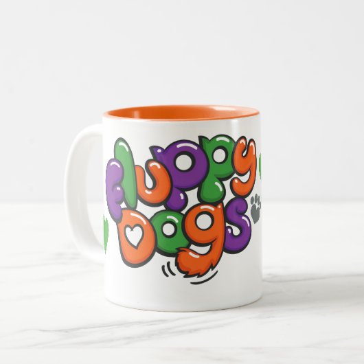 Fluppy Dogs Character Moxley Two Toned Mok (Voorkant links)