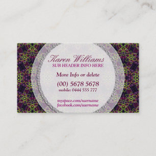 Fluro Green Space Science New age Visitekaartje