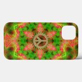 Fluro Hexagon Gold Peace Sign-draagtas Case-Mate iPhone Case (Achterkant (horizontaal))