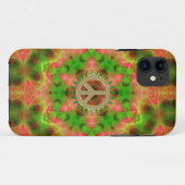 Fluro Hexagon Gold Peace Sign iPhone 5 Hoesje (Achterkant (horizontaal))