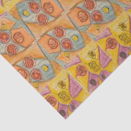 Flush colors tissuepapier (Detail)