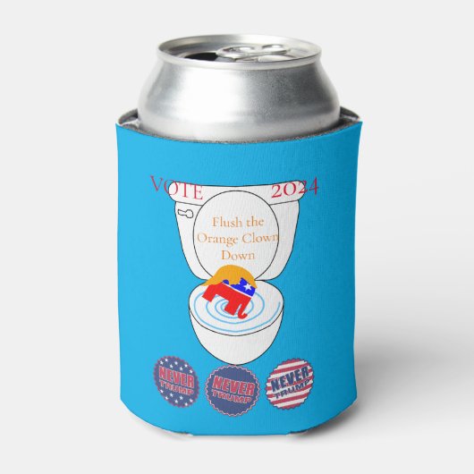Flush De Oranje Clown Thunder_Cove Blikjeskoeler (Blikje Voorkant)