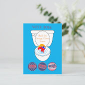 Flush De Oranje Clown Thunder_Cove Briefkaart (Staand voorkant)