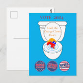 Flush De Oranje Clown Thunder_Cove Briefkaart (Voorkant / Achterkant)