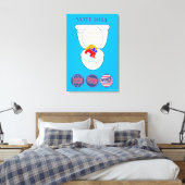 Flush De Oranje Clown Thunder_Cove Canvas Afdruk (Insitu (Slaapkamer))