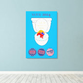 Flush De Oranje Clown Thunder_Cove Canvas Afdruk (Insitu (Houten vloer))
