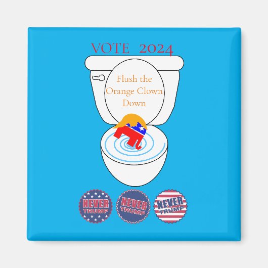 Flush De Oranje Clown Thunder_Cove Magneet (Voorkant)