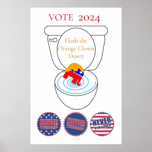 Flush De Oranje Clown Thunder_Cove Poster (Voorkant)