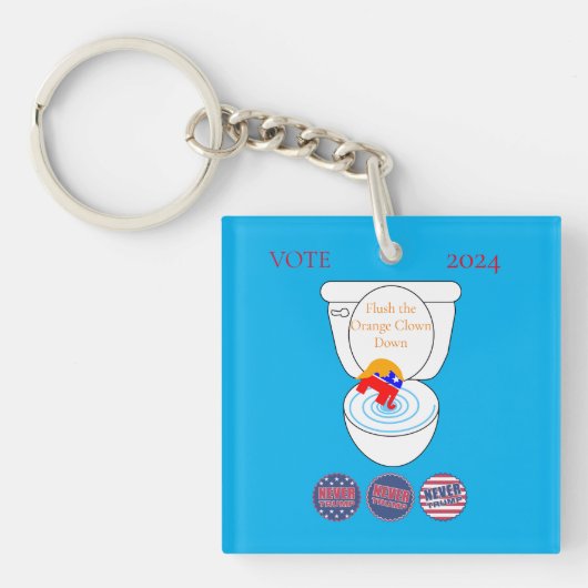 Flush De Oranje Clown Thunder_Cove Sleutelhanger (voorkant)