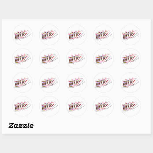 Flush Diamonds Ronde Sticker (Vel)