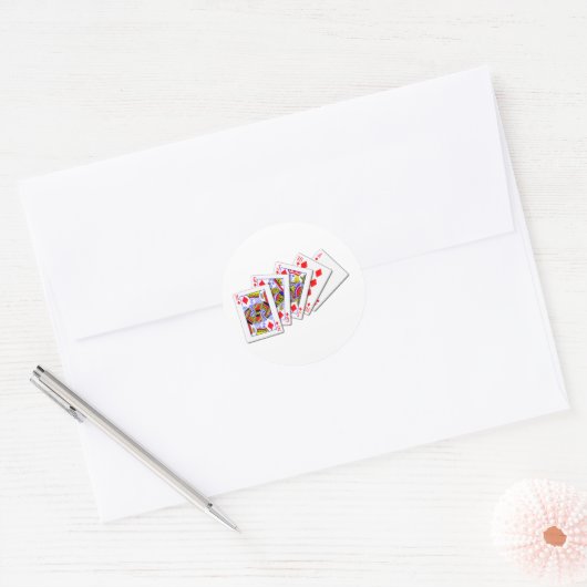 Flush Diamonds Ronde Sticker (Envelop)
