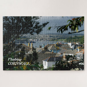 Flushing Cornwall Picturesque Schilderachtig Legpuzzel