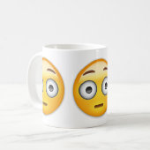 Flushing Face Emoji Koffiemok (Voorkant links)