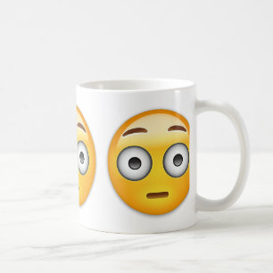 Flushing Face Emoji Koffiemok