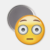 Flushing Face Emoji Magneet (Voorkant / Achterkant)