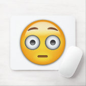 Flushing Face Emoji Muismat (Met muis)