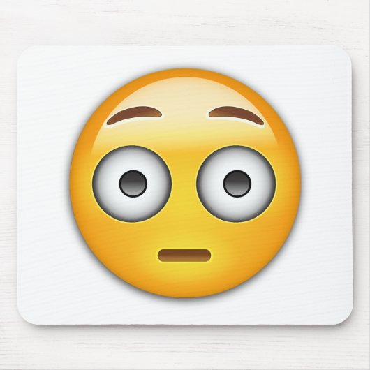 Flushing Face Emoji Muismat (Voorkant)