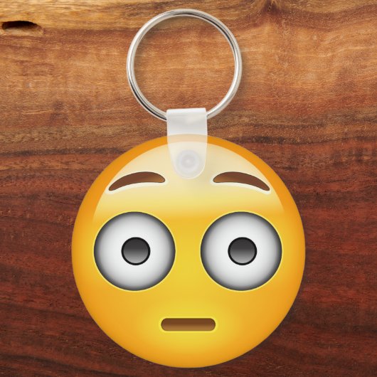 Flushing Face Emoji Sleutelhanger (Voorkant)