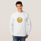 Flushing Face Emoji T-shirt (Voorkant volledig)