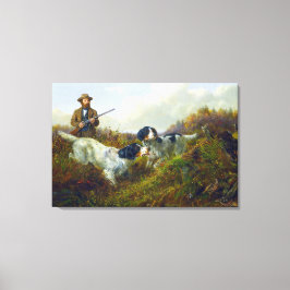 Flushing Grouse Long Lake Game Bird Hunting Canvas Afdruk