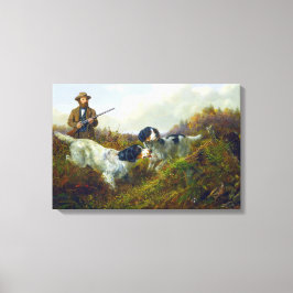 Flushing Grouse Long Lake Game Bird Hunting Canvas Afdruk