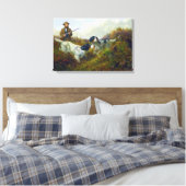 Flushing Grouse Long Lake Game Bird Hunting Canvas Afdruk (Insitu (Slaapkamer))