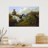 Flushing Grouse Long Lake Game Bird Hunting Poster (Keuken)